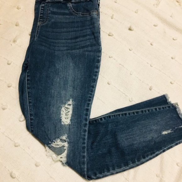 INC Skinny Leg Destressed Regular Fit Jeans size 10 - Picture 2 of 5